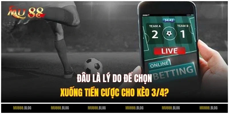 Đâu là lý do để chọn xuống tiền cược cho kèo 3/4?