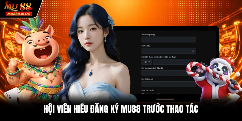 Hội viên hiểu đăng ký MU88 trước thao tác